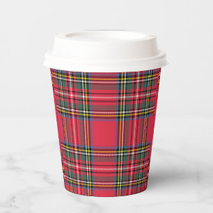 Christmas Red Plaid Paper Cups