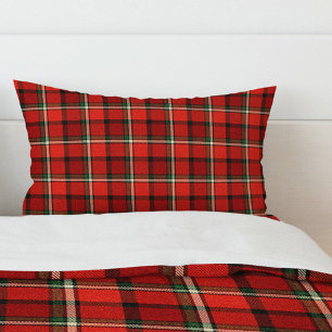 Christmas Red Plaid Pattern Festive Holiday Pillowcase