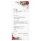 Christmas Red Poinsettia Bridal Shower Menu