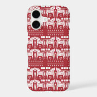 Christmas Red Reindeer Scandinavian Nordic Forest