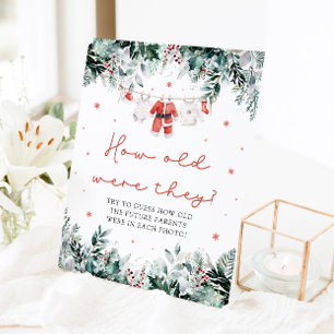Christmas Red Santa Baby How Old Were They Sign