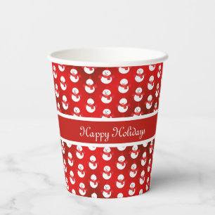 Christmas Red Santa Paper Cups