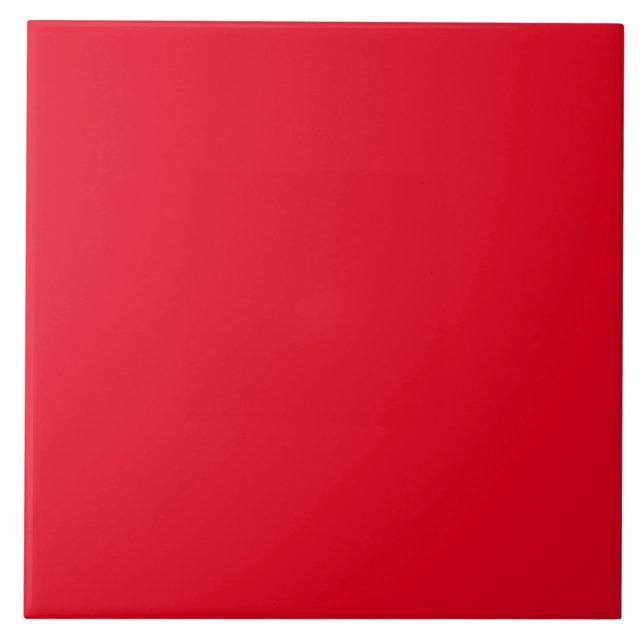 Christmas Red solid colour Tile (Front)