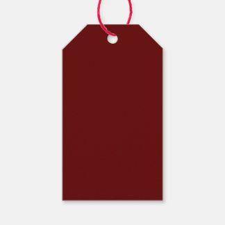 Christmas red, solid red, deep Red, plain Red  Gift Tags