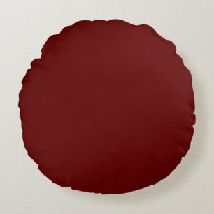 Christmas red, solid red, deep Red, plain Red Round Cushion