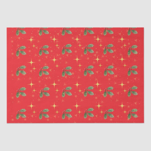 Christmas Red Tissue Paper (Front)