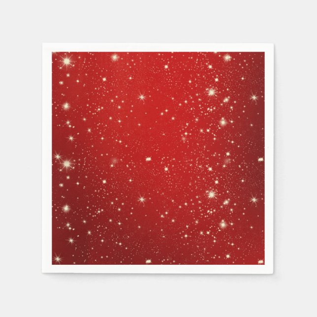 Christmas Red Twinkle Napkin (Front)