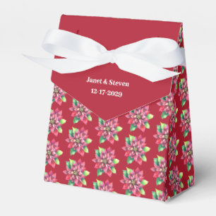  Christmas Red Wedding favour box