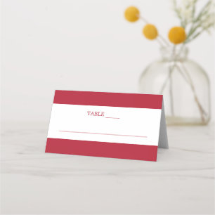 Christmas Red Wedding  Place Card