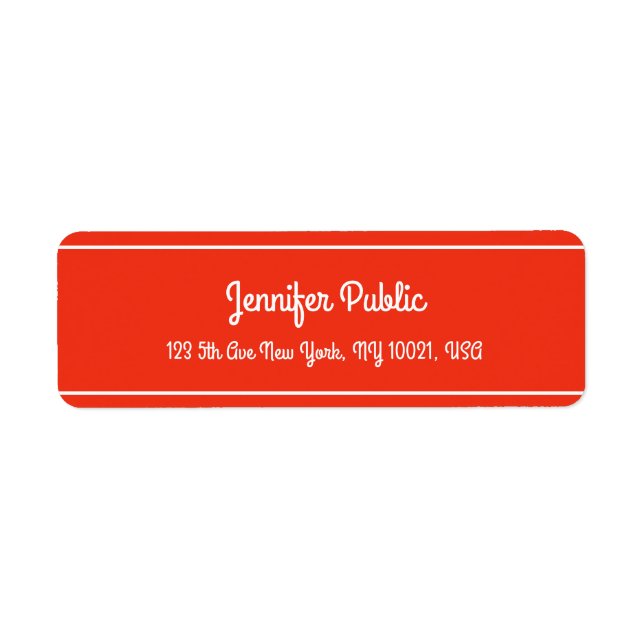 Christmas Red White Hand Script Elegant Template (Front)