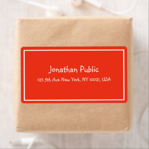 Christmas Red White Hand Script Template Shipping