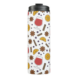 Christmas Red wine ingredients Thermal Tumbler
