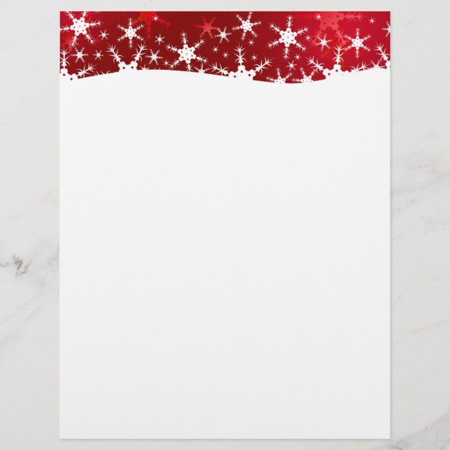 Christmas Red Winter Snowflakes (Front)