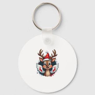 christmas Reindeer (1) Key Ring