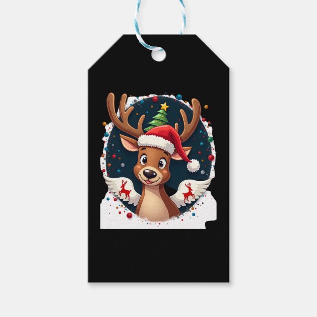 christmas Reindeer (2) Gift Tags (Front)