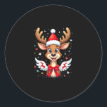 christmas Reindeer (3) Classic Round Sticker<br><div class="desc">christmas Reindeer (3)</div>