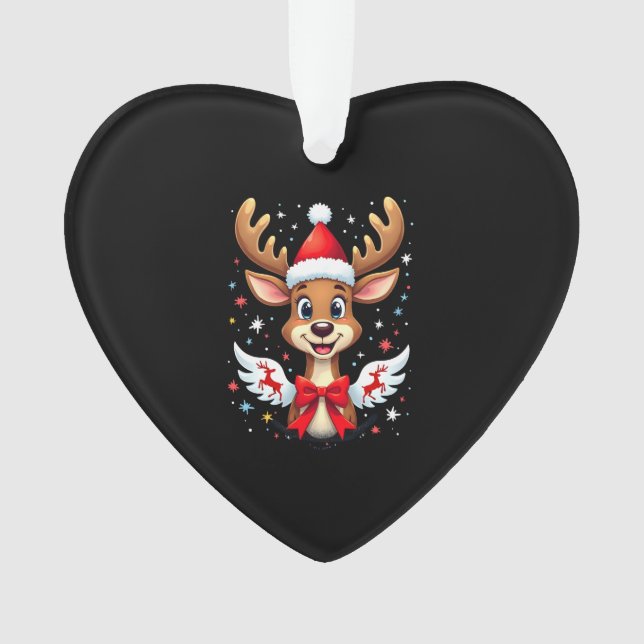 christmas Reindeer (3) Ornament (Front)