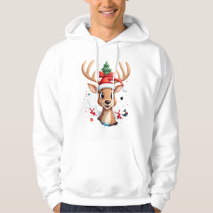 christmas Reindeer (4) Hoodie