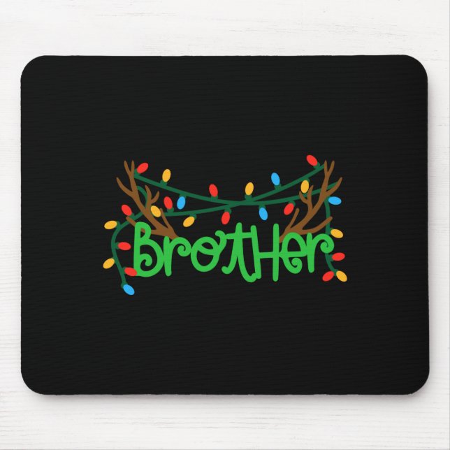 Christmas Reindeer Antlers Brother T Shirt  Mouse Mat (Front)