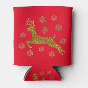 Christmas Reindeer Can Cooler