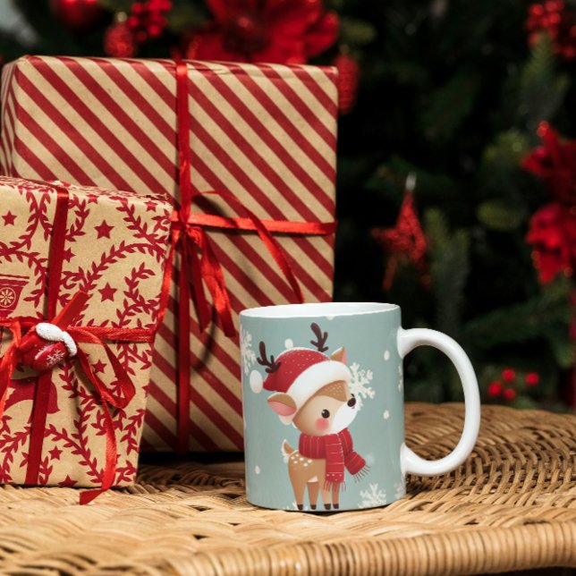 Christmas reindeer coffee mug (Creator Uploaded)