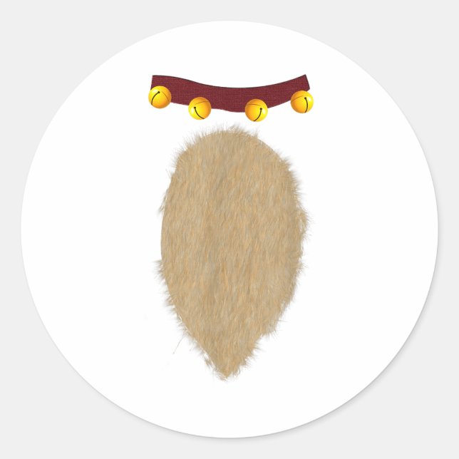 Christmas Reindeer Costume  Classic Round Sticker (Front)