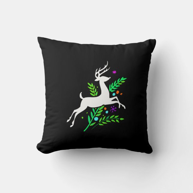 Christmas Reindeer Cushion (Front)