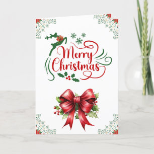 Christmas Reindeer Customised Holiday Card