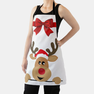Christmas Reindeer Cute Apron