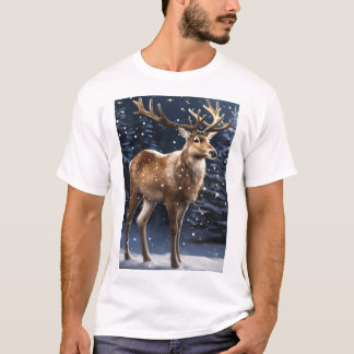 Christmas reindeer design  T-Shirt