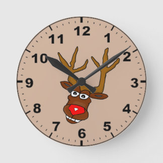 Christmas Reindeer design wall clocks