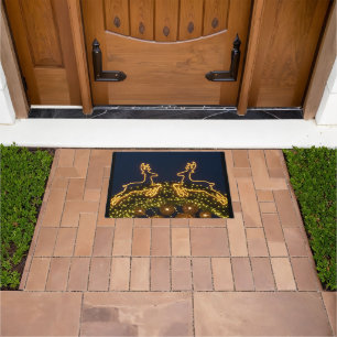 Christmas reindeer doormat