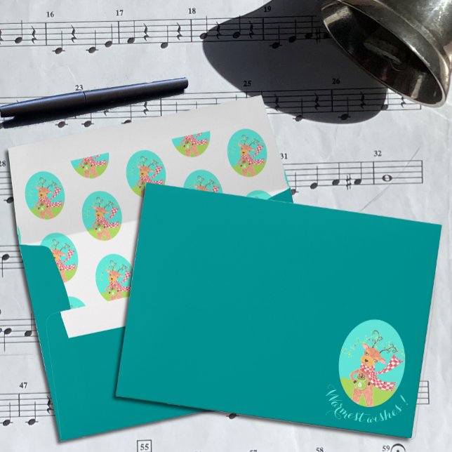 Christmas reindeer envelope (Creator Uploaded)
