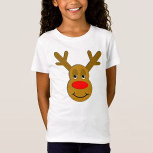 Christmas Reindeer Face T-Shirt