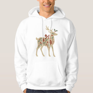 Christmas Reindeer Floral Art Kids Hoodies/Sweats Hoodie