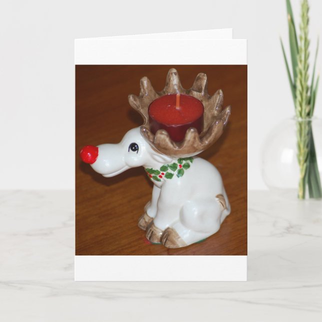 Christmas Reindeer Holiday Card (Front)
