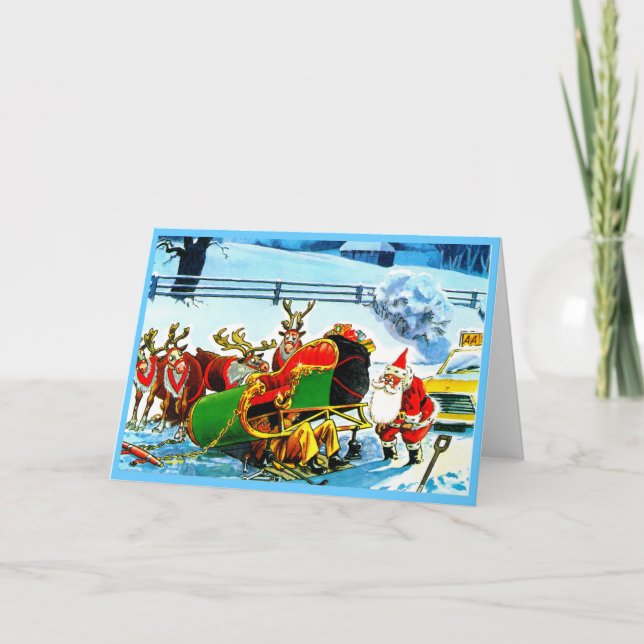 CHRISTMAS REINDEER HOLIDAY CARD (Front)