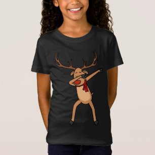 Christmas Reindeer Holiday Dance Dabbing Rudolph T-Shirt