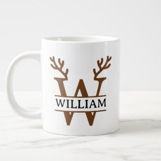 Christmas Reindeer holiday Mug, Custom winter Large Coffee Mug