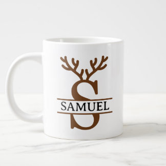 Christmas Reindeer holiday Mug, Custom winter Large Coffee Mug