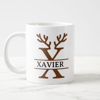 Christmas Reindeer holiday Mug, Custom winter Large Coffee Mug