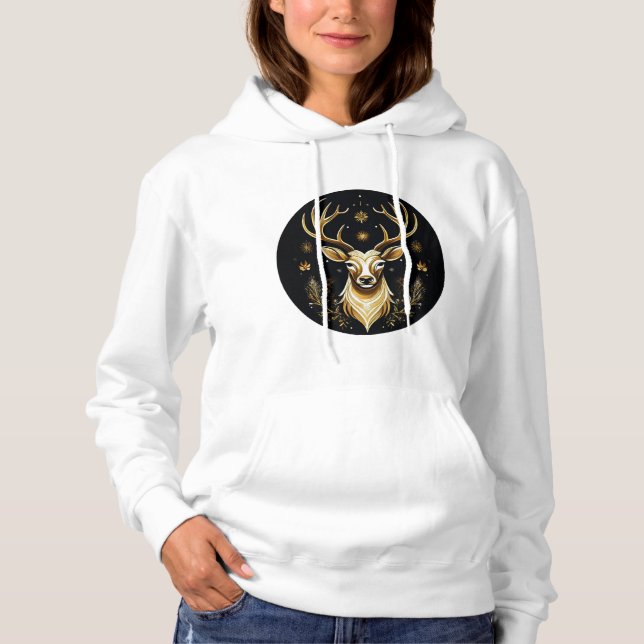 Christmas Reindeer Hoodie (Front)