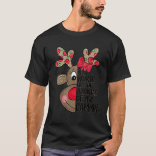Christmas Reindeer In A World Full Of Grandmas Be  T-Shirt