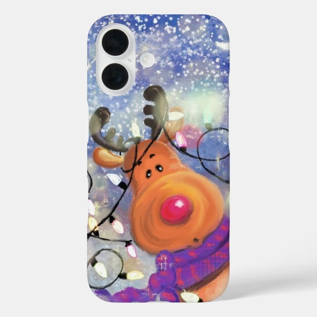 Christmas Reindeer iPhone Case (Back)