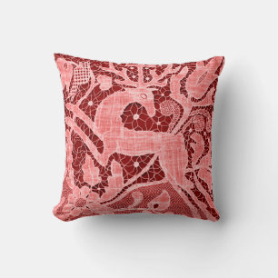 Christmas Reindeer Lace Cushion
