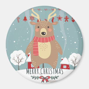 Christmas Reindeer Magnet