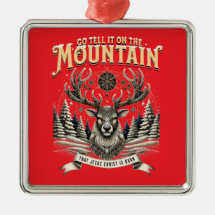 Christmas Reindeer Metal Tree Decoration