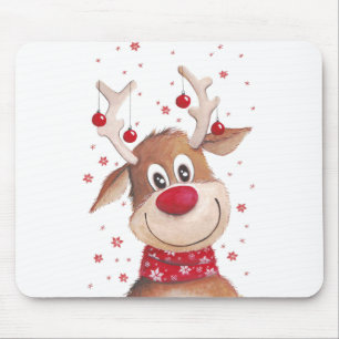 Christmas reindeer mouse mat