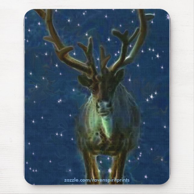 Christmas Reindeer Mouse Mat (Front)