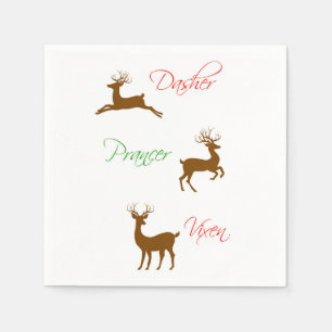 Christmas Reindeer Napkin